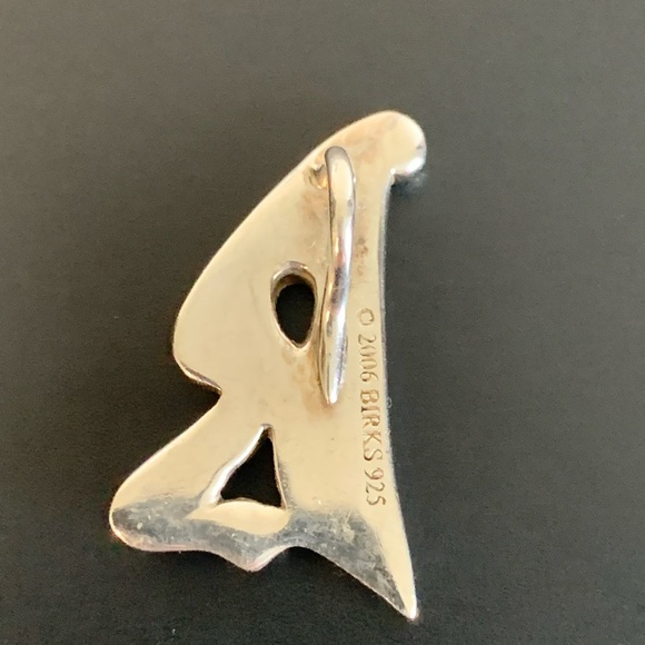 Sterling Silver Letter B Pendant 2006/925 - Picture 2 of 2